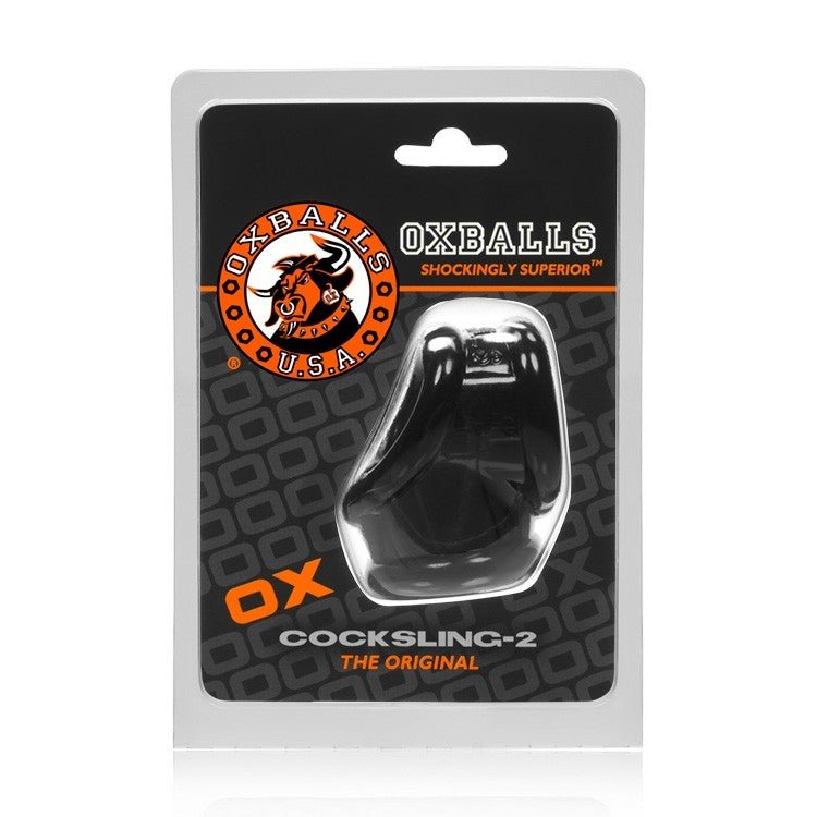 COCKSLING-2, sling - BLACK - Cock Rings - The Rabbit Hole Life