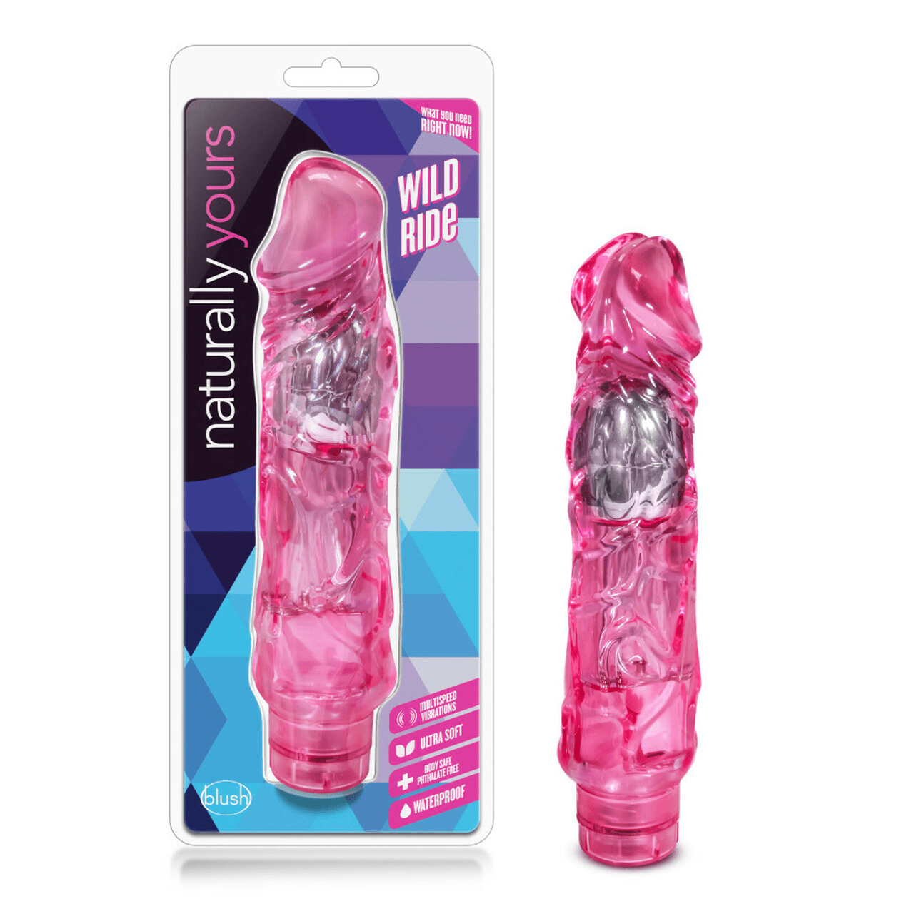 BLUSH Naturally Yours - Wild Ride - Pink - Vibrators - The Rabbit Hole Life