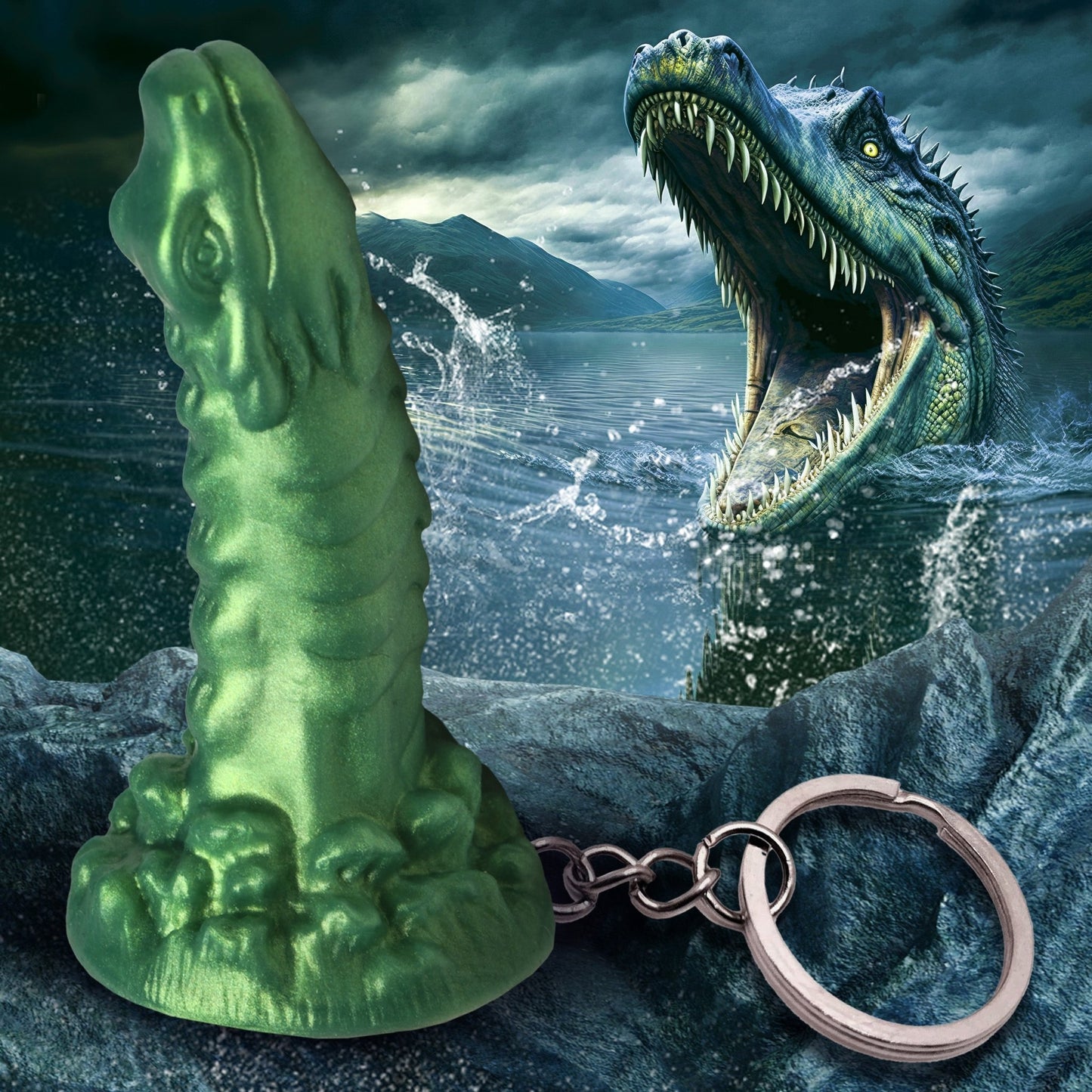 Cockness Monster Mini Dildo Key Chain - Misc - The Rabbit Hole Life