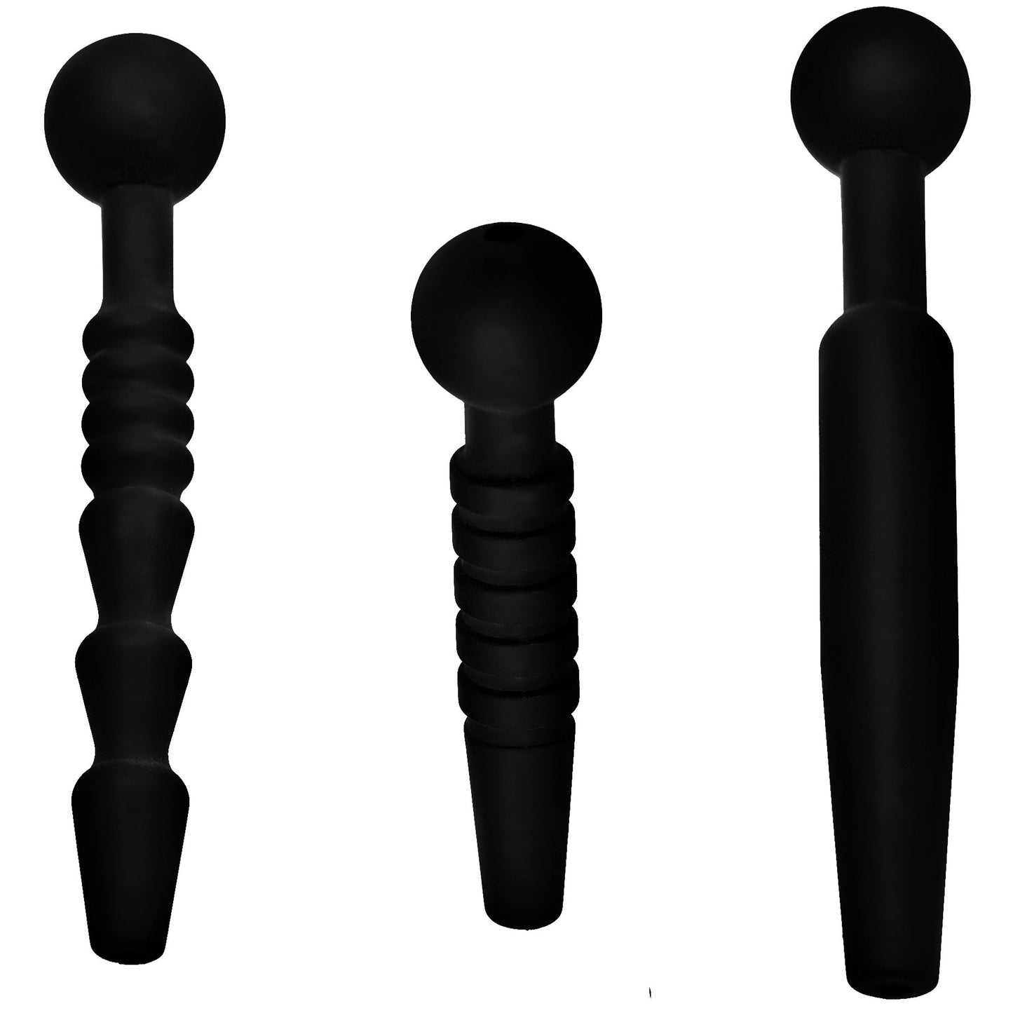 Dark Rods 3 Piece Silicone Penis Plug Set - MasterSeries - The Rabbit Hole Life