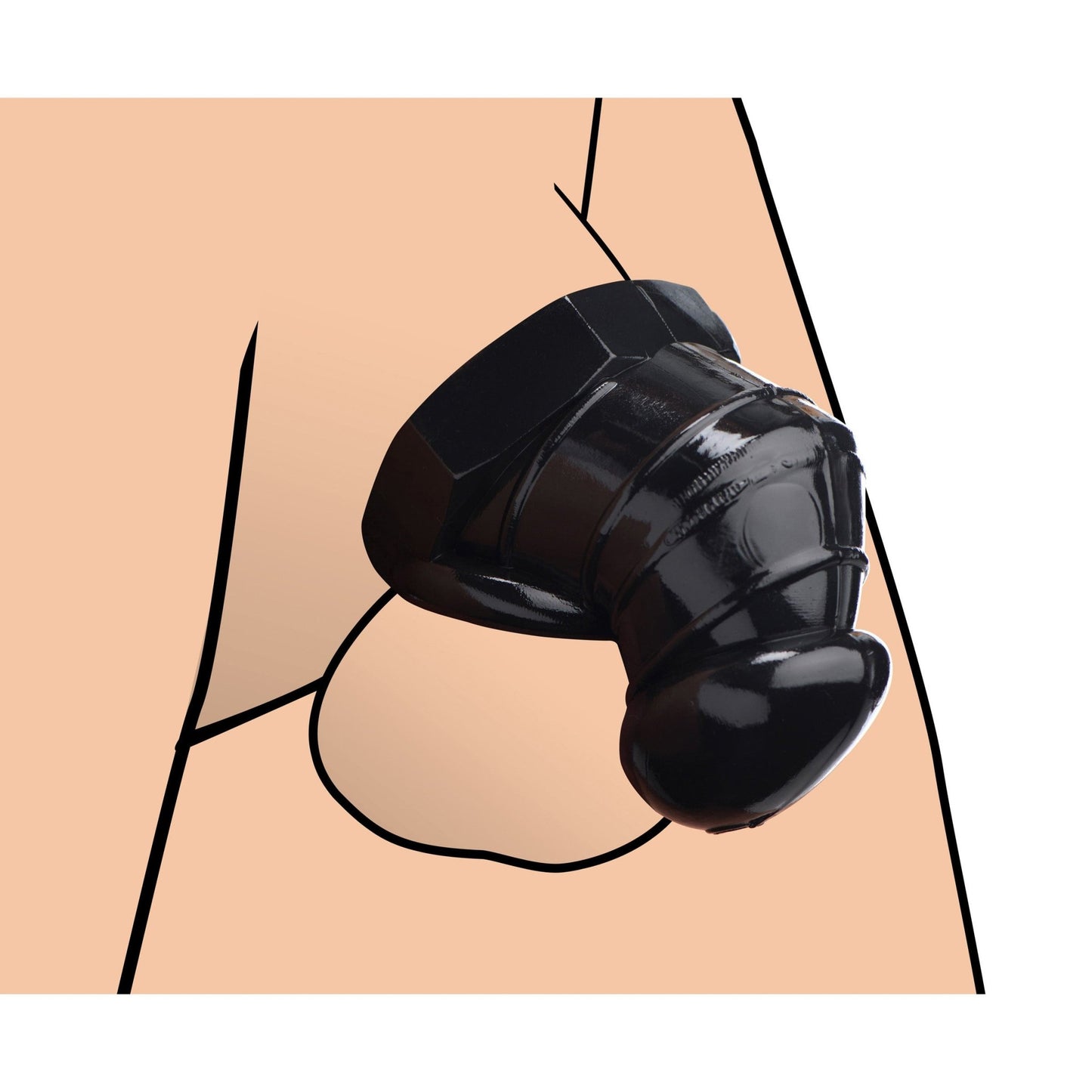 Detained - Restrictive Chastity Cage - MasterSeries - The Rabbit Hole Life