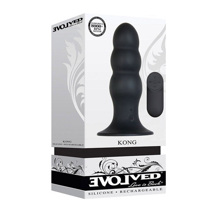 Evolved Novelties Kong Rechargeable Butt Plug with Remote Control - Anal Toys - The Rabbit Hole Life