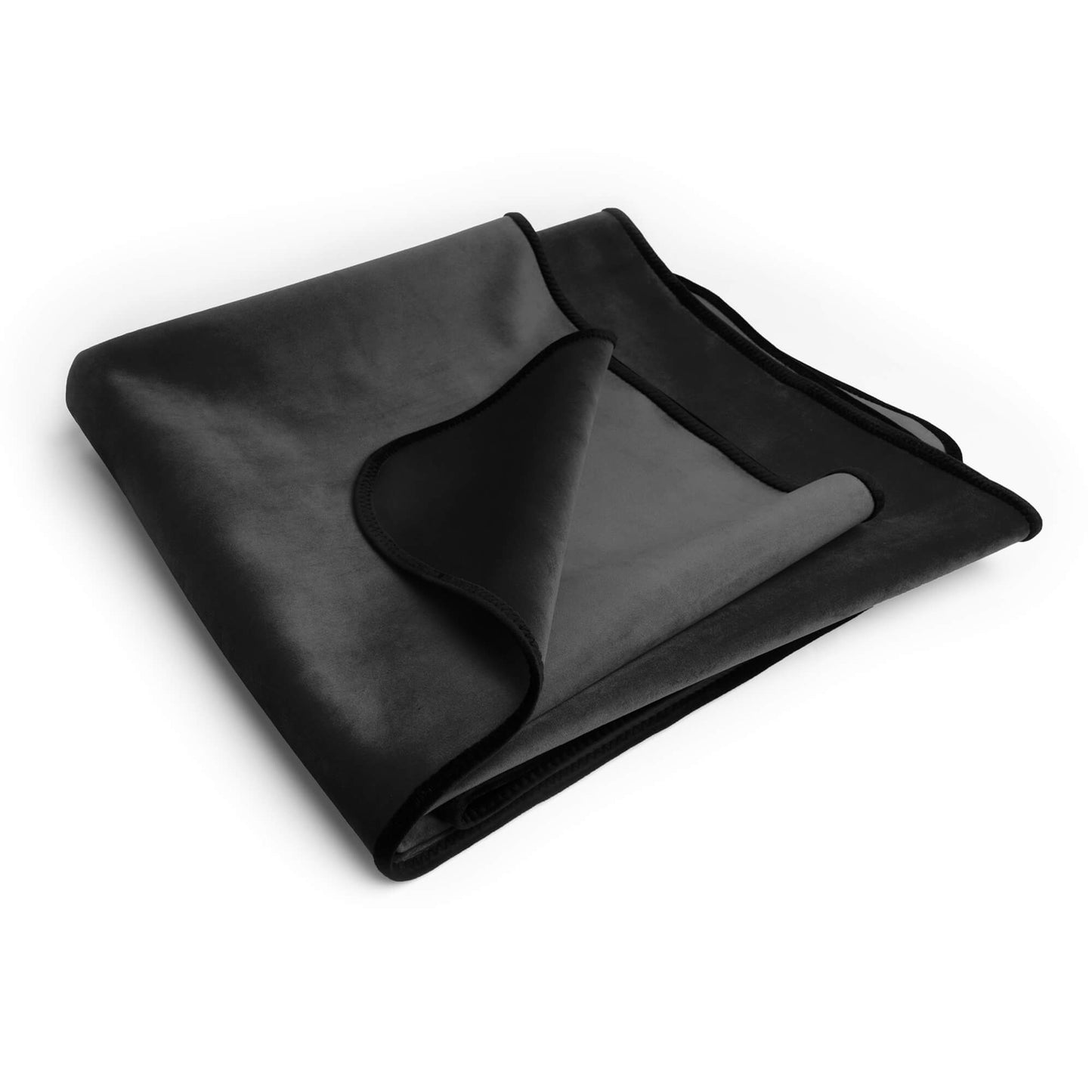 Fascinator Lush Throw Black Microvelvet - King Size - BDSM - The Rabbit Hole Life