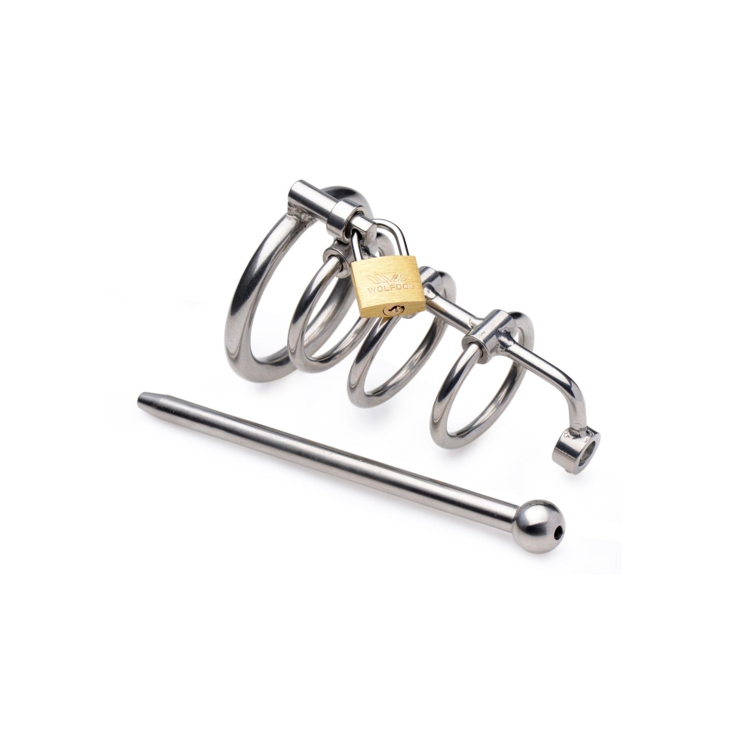 Gates of Hell Stainless Steel Adjustable Cum Through Sound Cage - urethral-inserts - The Rabbit Hole Life