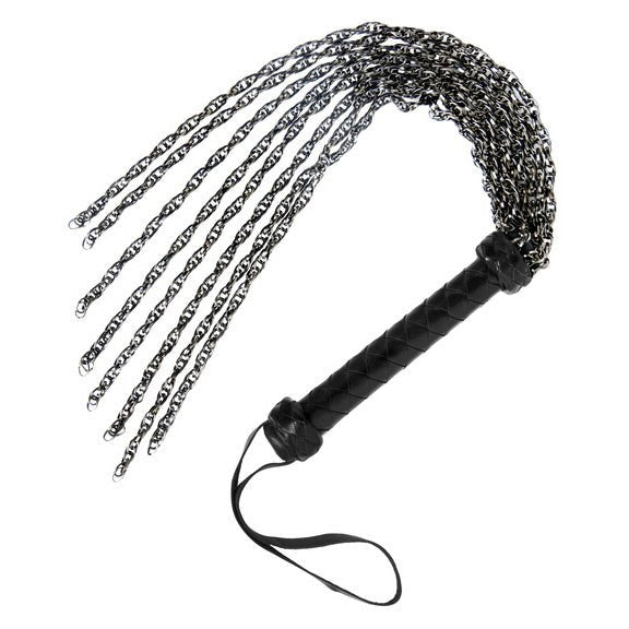 Gunmetal Chain Flogger - Floggers - The Rabbit Hole Life
