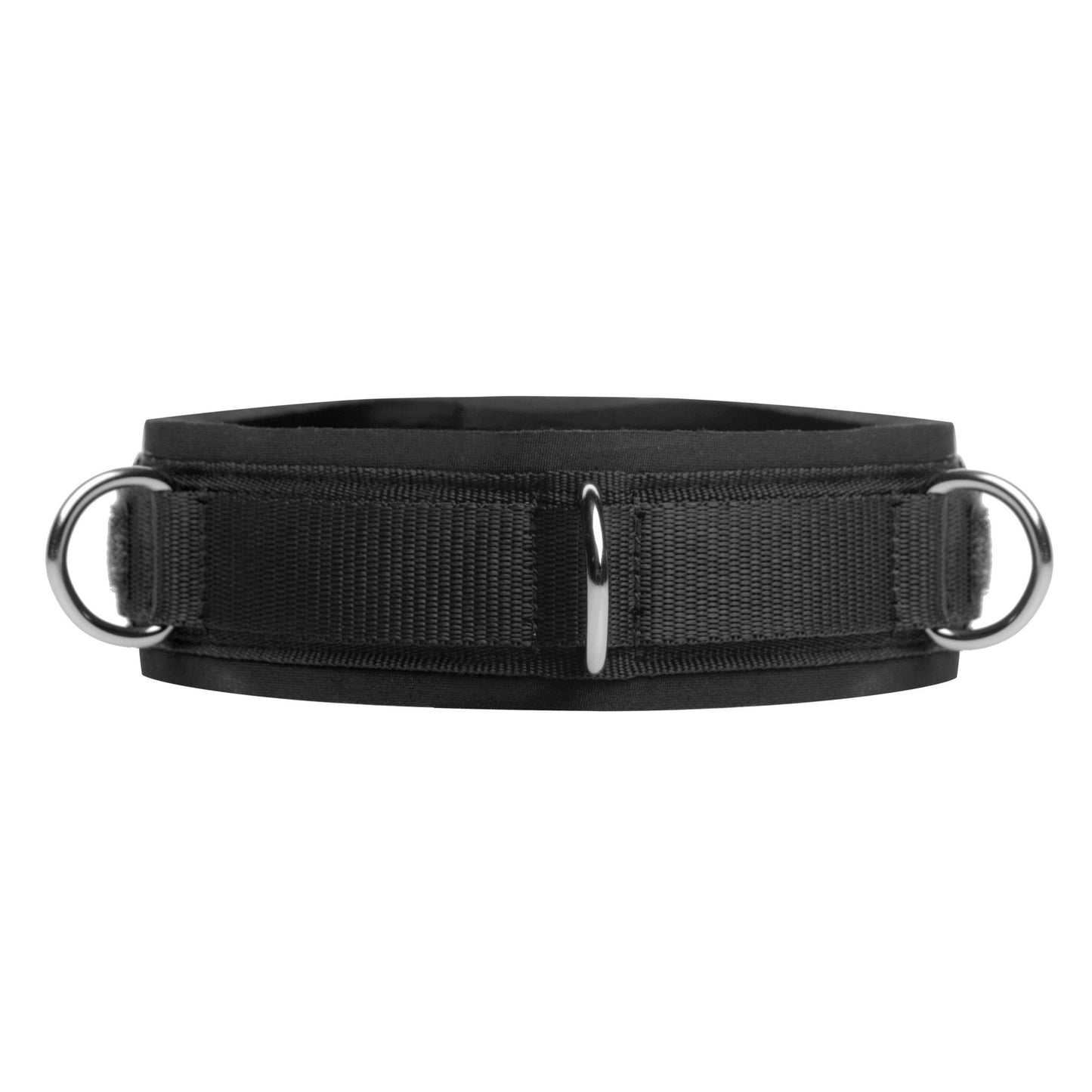 Neoprene Bondage Collar with D-Rings - bondage-collars - The Rabbit Hole Life