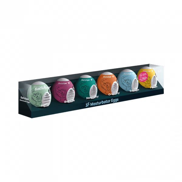 Satisfyer Masturbator Egg 6er Set (Assorted) Assorted - For Him - The Rabbit Hole Life