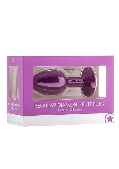 Shots Toys Diamond Butt Plug Regular Purple - Anals Toys - The Rabbit Hole Life