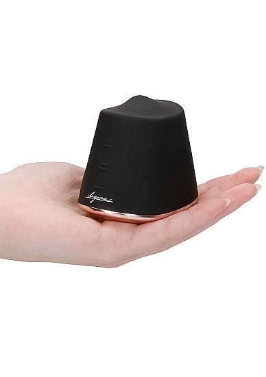 Shots Toys Elegance Dazzling Rotating & Vibrating Clitoral Stimulator Black - Vibrators - The Rabbit Hole Life