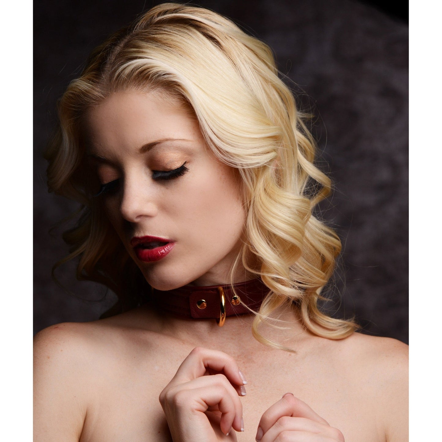 Strict Leather Luxury Burgundy Locking Wrist Cuffs - ankle-and-wrist-cuffs - The Rabbit Hole Life