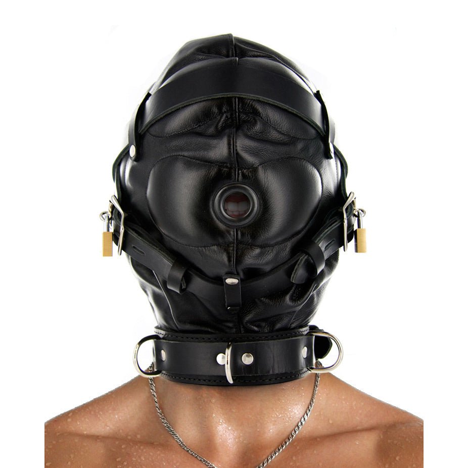 Strict Leather Sensory Deprivation Hood- SM - Hoods - The Rabbit Hole Life