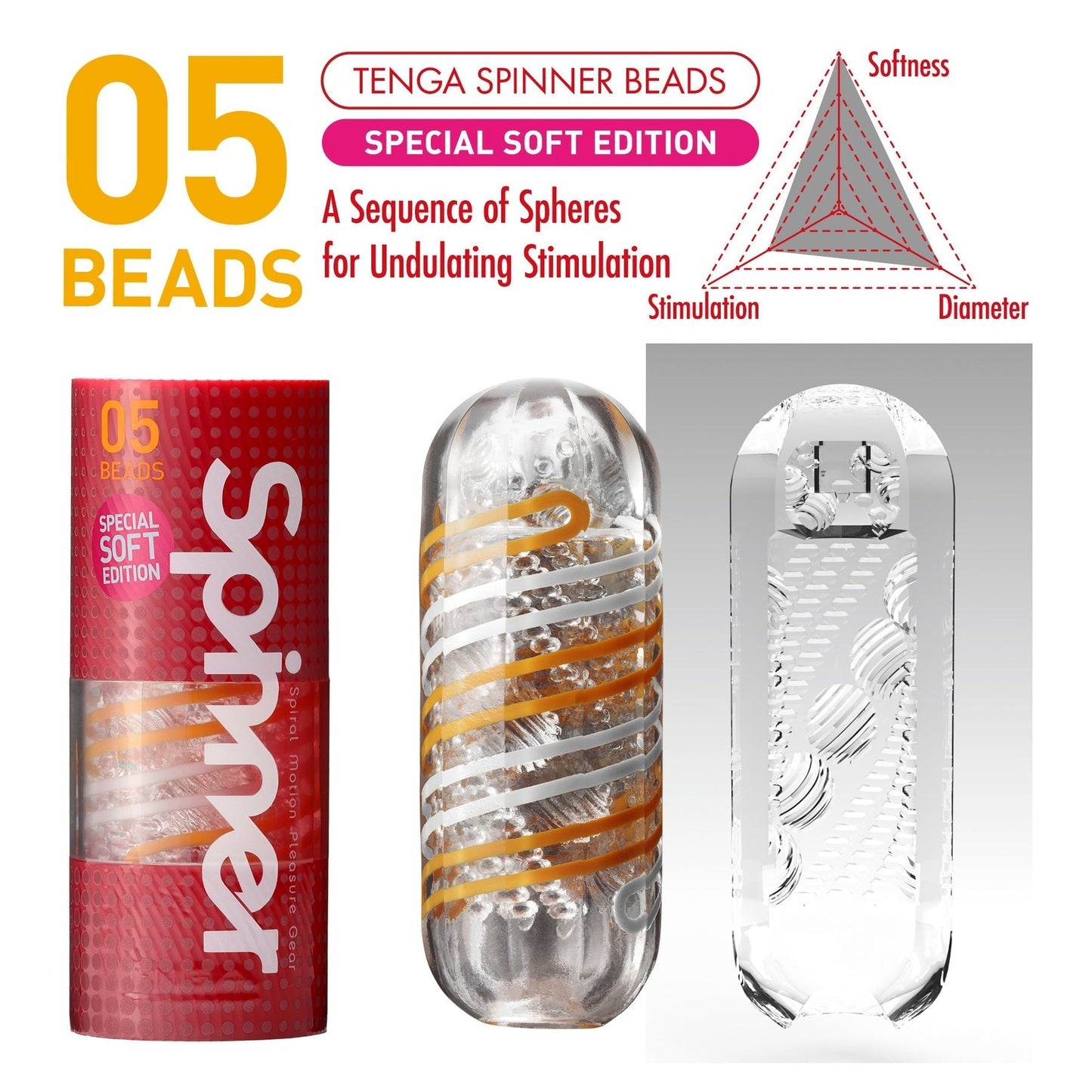 Tenga Spinner 05 Beads Special Soft Edition - For Him - The Rabbit Hole Life