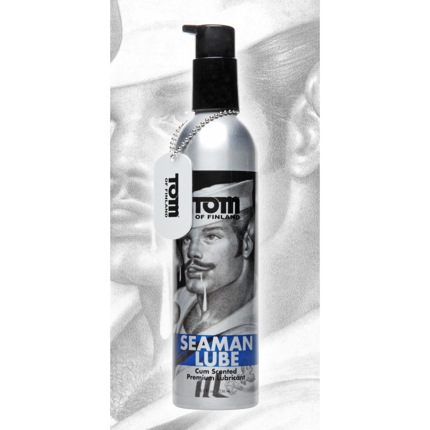 Tom of Finland Seaman Lube - 8 oz - waterbased-lube - The Rabbit Hole Life