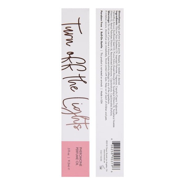 TURN OFF THE LIGHTS Perfume Oil with Pheromones - Floral - Oriental 0.3oz | 9.2mL - Lubes - The Rabbit Hole Life