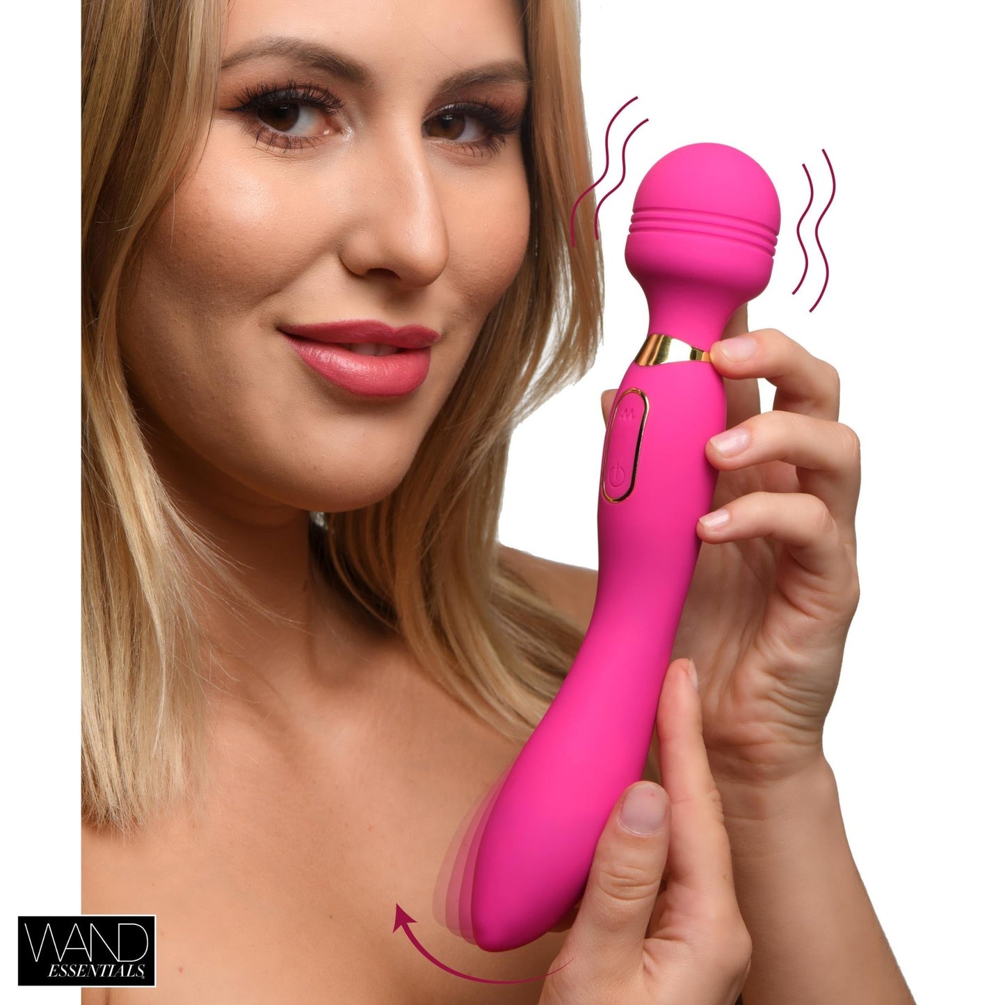 Ultra G-Stroke Come Hither Vibrating Silicone Wand - vibesextoys - The Rabbit Hole Life