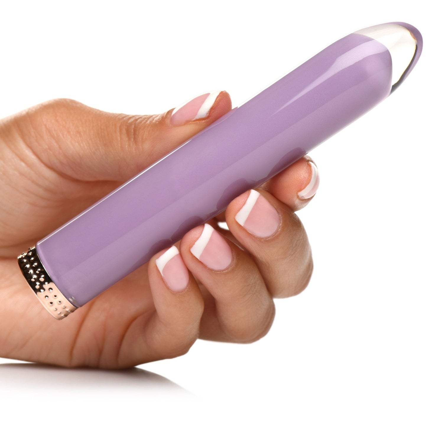 Vibra-Glass 10X Mini Vibe Lilac - vibesextoys - The Rabbit Hole Life