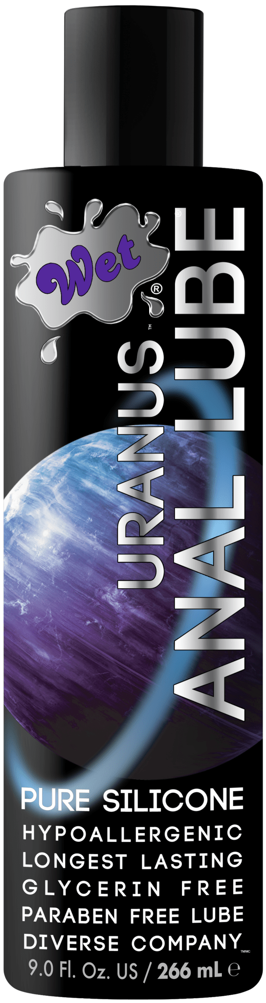 Wet Uranus Silicone Based Anal Sex Lube 9 Ounce - Lubes - The Rabbit Hole Life