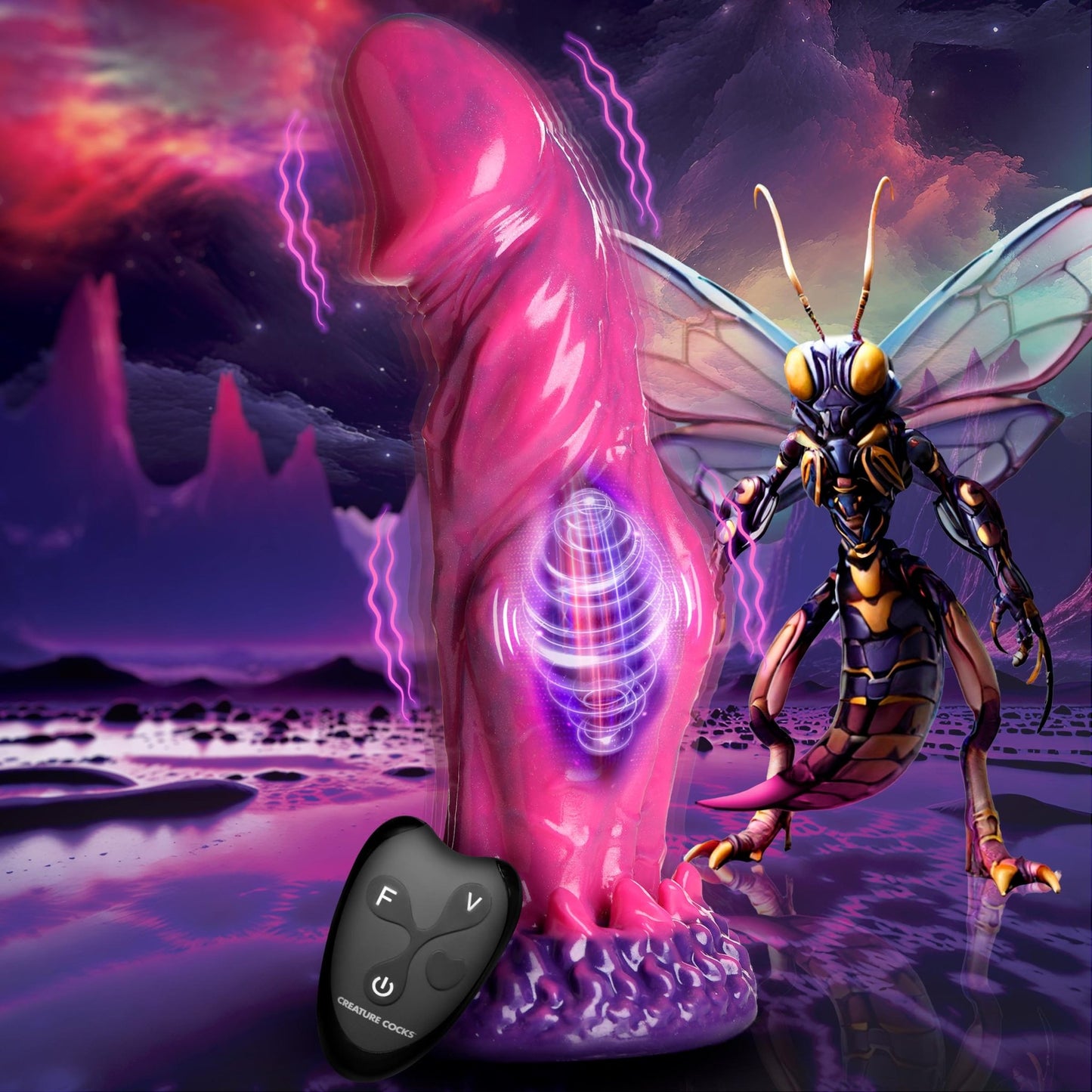 Xenox Vibrating Silicone Dildo with Remote - vibesextoys - The Rabbit Hole Life