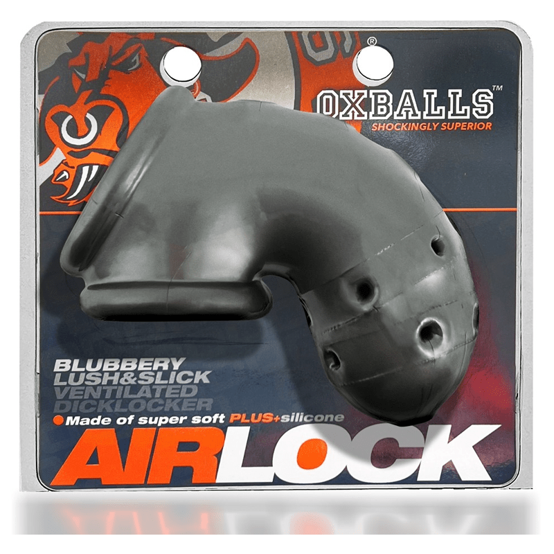 AIRLOCK, air-lite vented chastity, STEEL - For Him - The Rabbit Hole Life