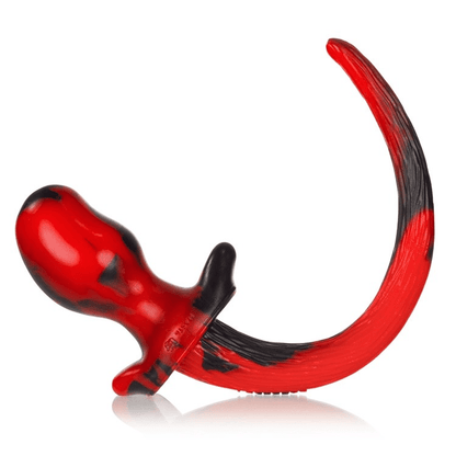 BEAGLE, puppy tail buttplug, RED SWIRL, Medium - Anal Toys - The Rabbit Hole Life