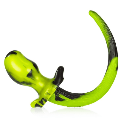 BULLDOG, puppy tail buttplug, ACID SWIRL, Large - For Him - The Rabbit Hole Life