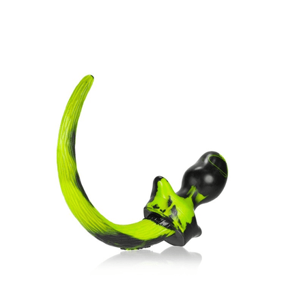 BULLDOG, puppy tail buttplug, ACID SWIRL, Large - For Him - The Rabbit Hole Life