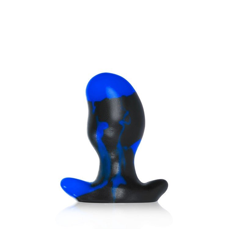 ERGO, buttplug - BLACK POLICE BLUE SWIRL - MEDIUM - Anal Toys - The Rabbit Hole Life