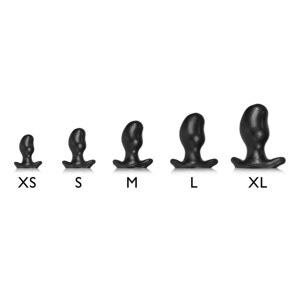 ERGO, buttplug - BLACK POLICE BLUE SWIRL - MEDIUM - Anal Toys - The Rabbit Hole Life