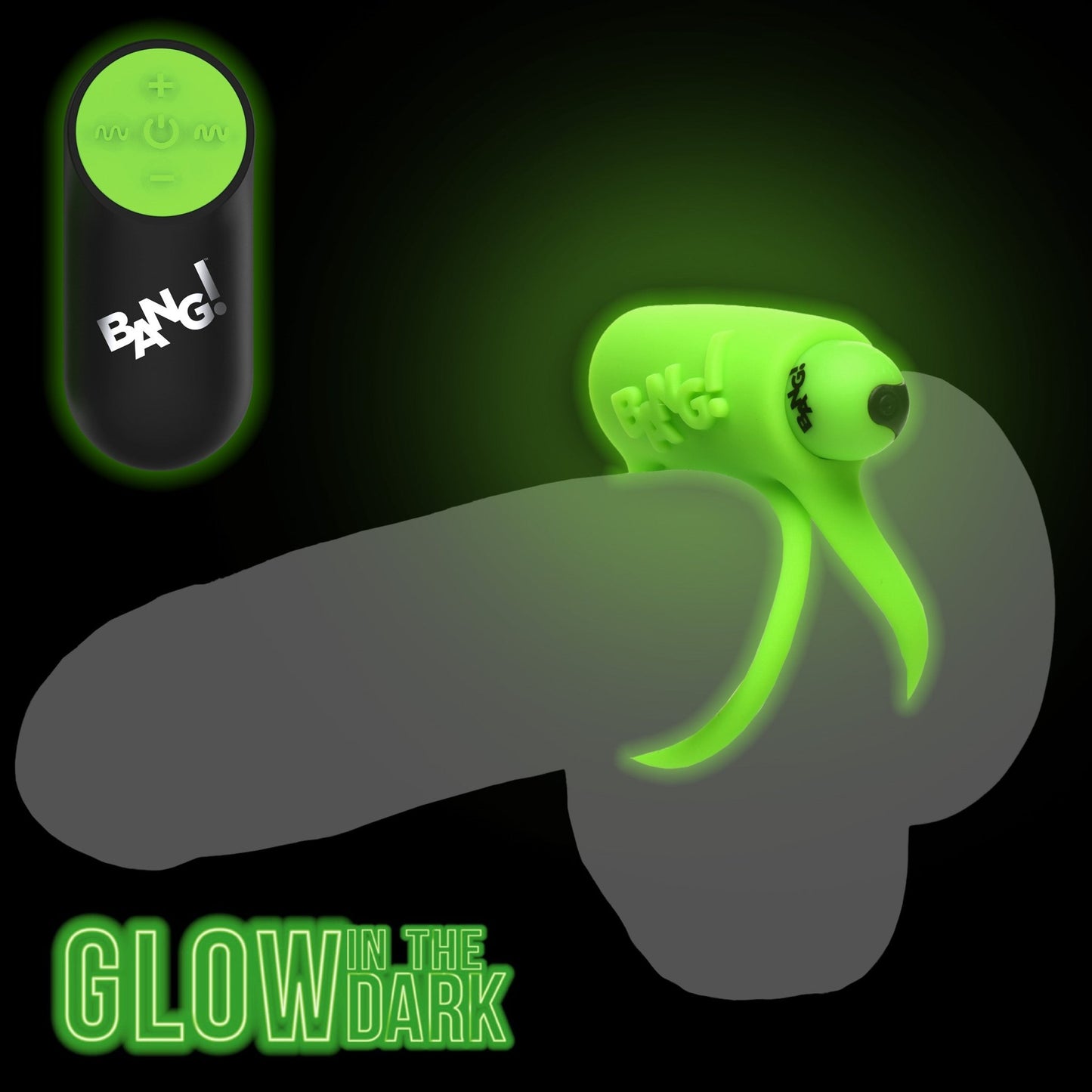 Glow-in-the-Dark Silicone Vibrating Cock Ring - cockrings - The Rabbit Hole Life