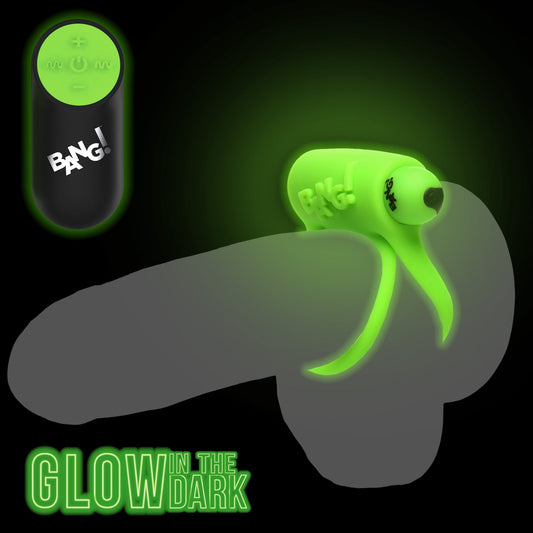 Glow-in-the-Dark Silicone Vibrating Cock Ring - cockrings - The Rabbit Hole Life