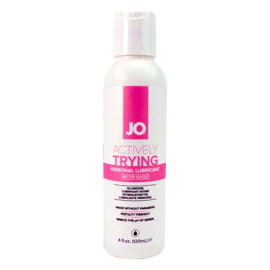 JO Actively Trying - Paraben-Free - 4 oz / 120 mL - Lubes - The Rabbit Hole Life