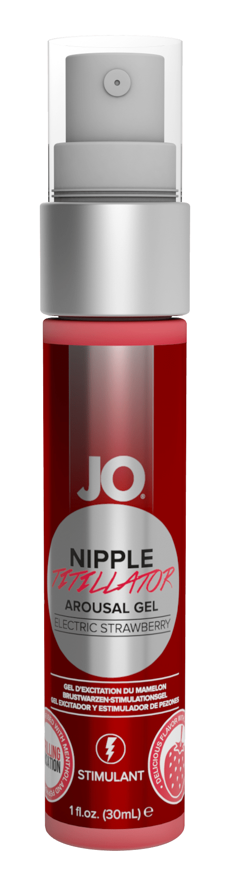 JO Nipple Titillator - Strawberry - Stimulant 1 floz / 30 mL - Other - The Rabbit Hole Life