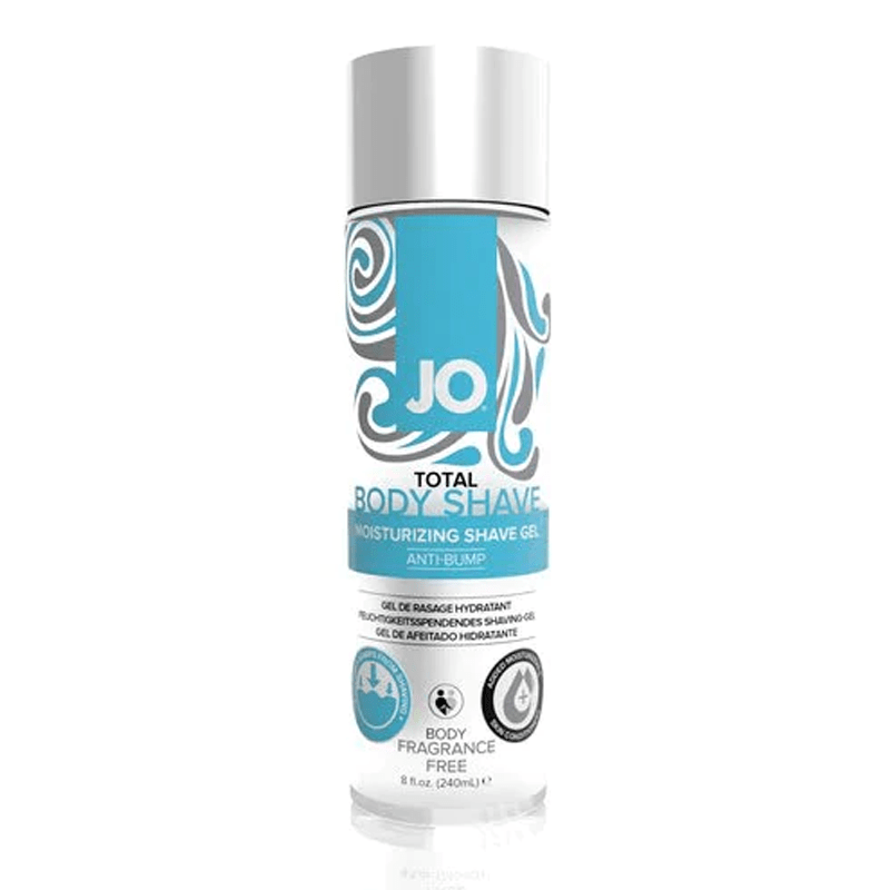 JO Total Body Anti-Bump Shave Gel - Fragrance Free - Body Shave 8 floz / 240 mL - Lubes - The Rabbit Hole Life