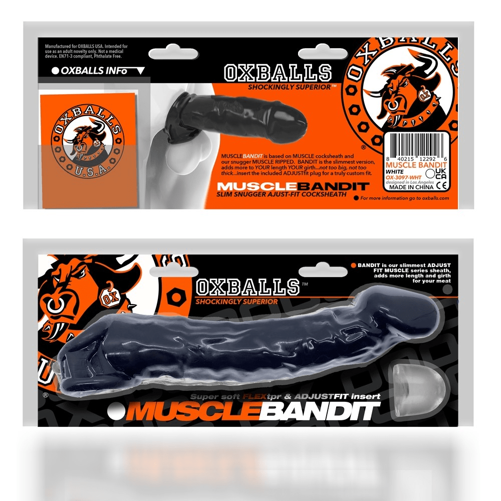 MUSCLE BANDIT, slimmest muscle cocksheath, BLACK - For Him - The Rabbit Hole Life