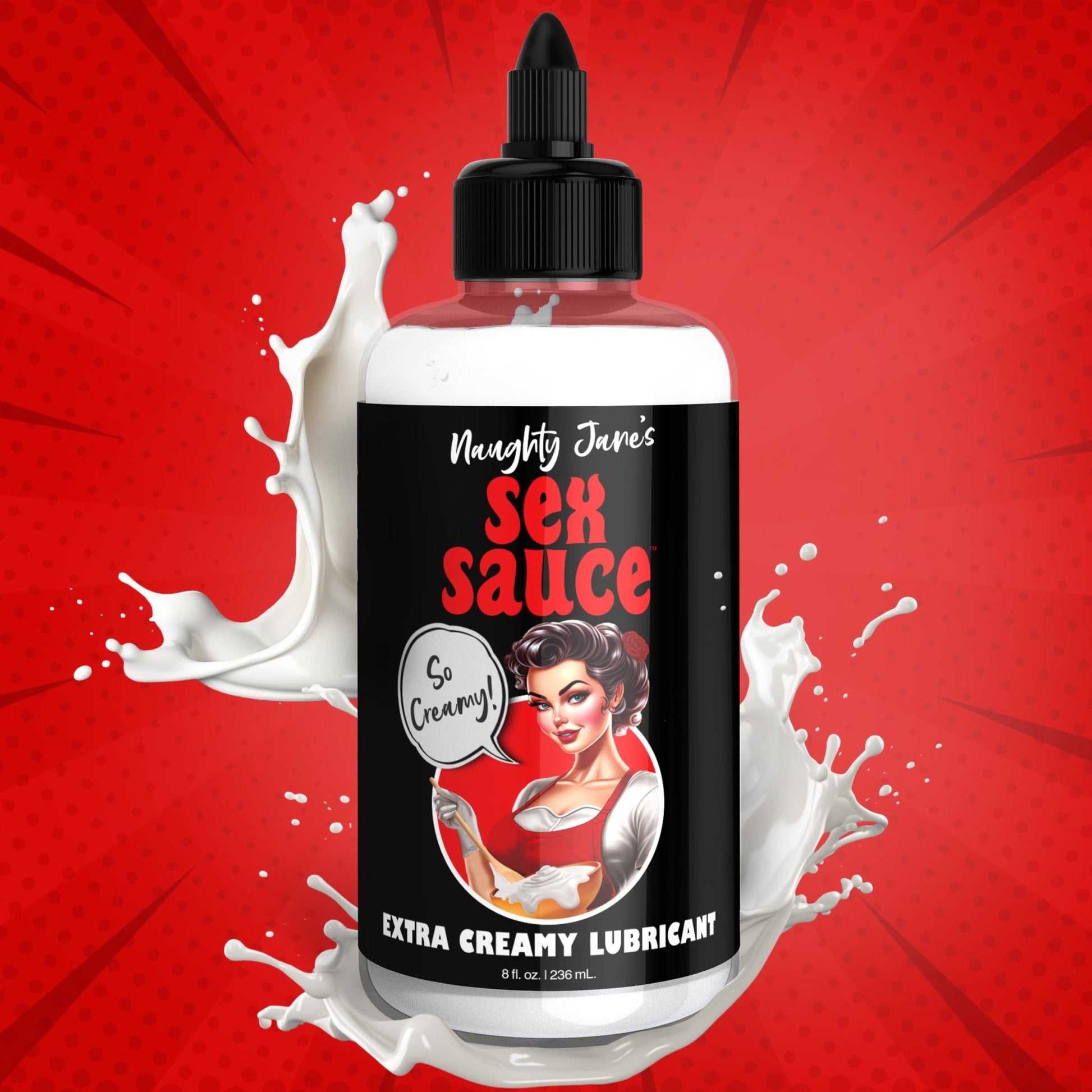 Naughty Jane's Sex Sauce Extra Creamy Lubricant - 16oz - lubes - The Rabbit Hole Life