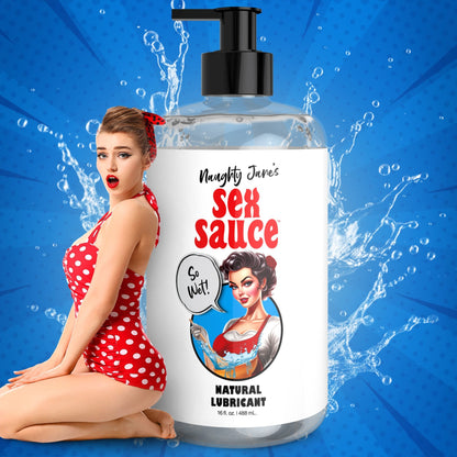Naughty Jane's Sex Sauce Natural Lubricant - 16oz - lubes - The Rabbit Hole Life