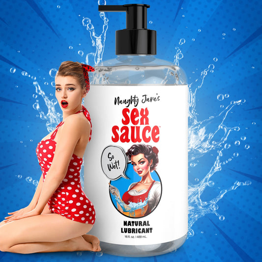 Naughty Jane's Sex Sauce Natural Lubricant - 16oz - lubes - The Rabbit Hole Life