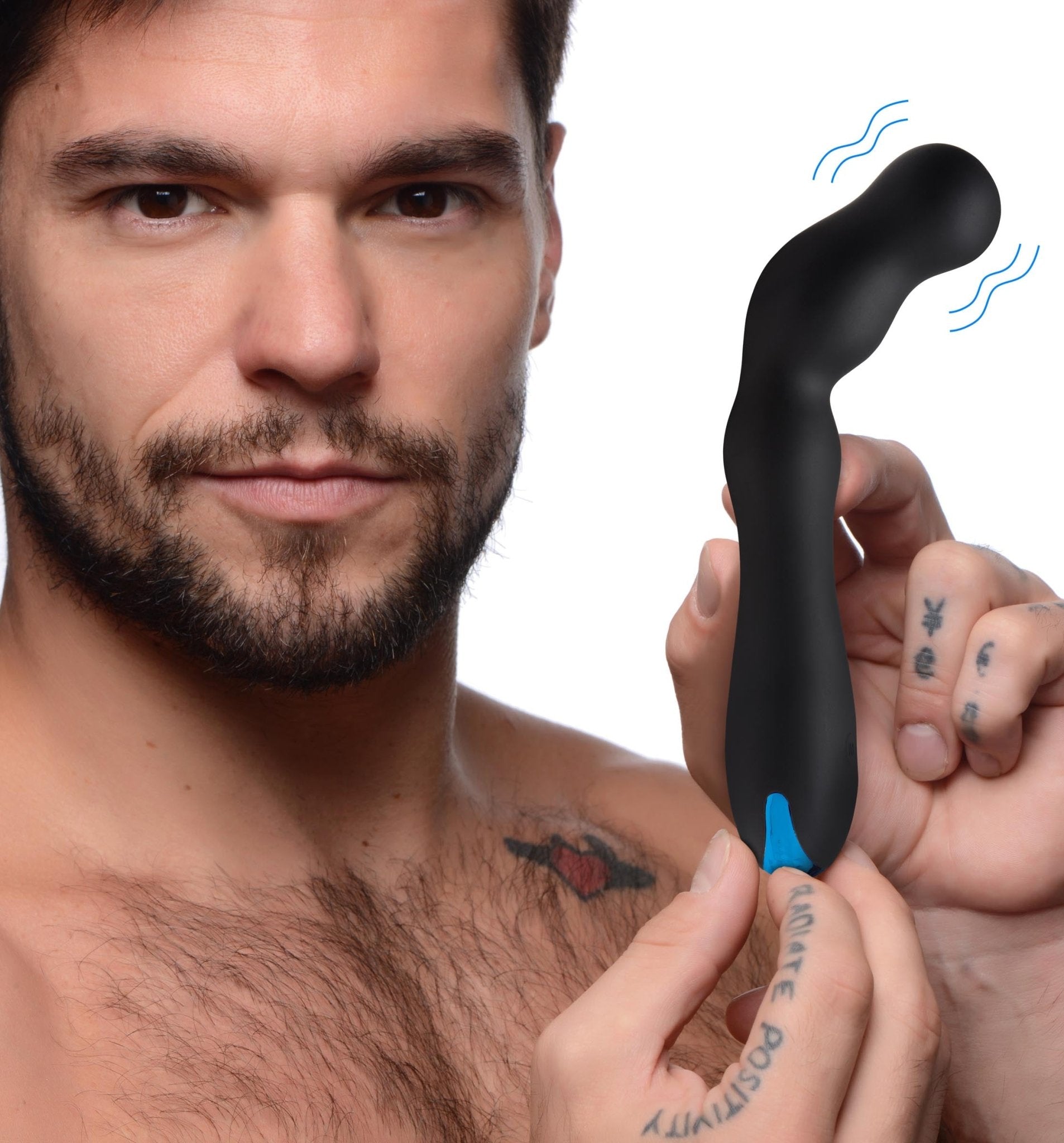 12X Silicone Beaded Prostate Vibrator - prostate-stimulator - The Rabbit Hole Life