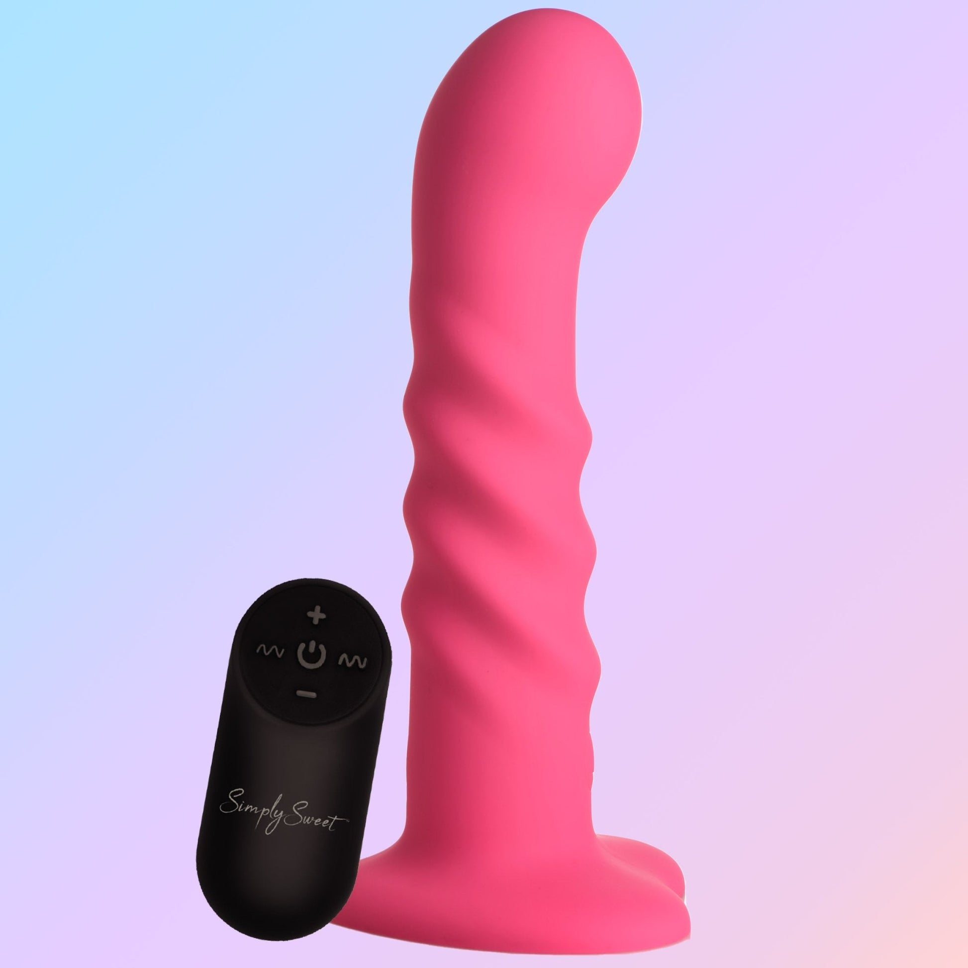 21X Vibrating Ribbed Silicone Dildo - vibrating-dildos - The Rabbit Hole Life