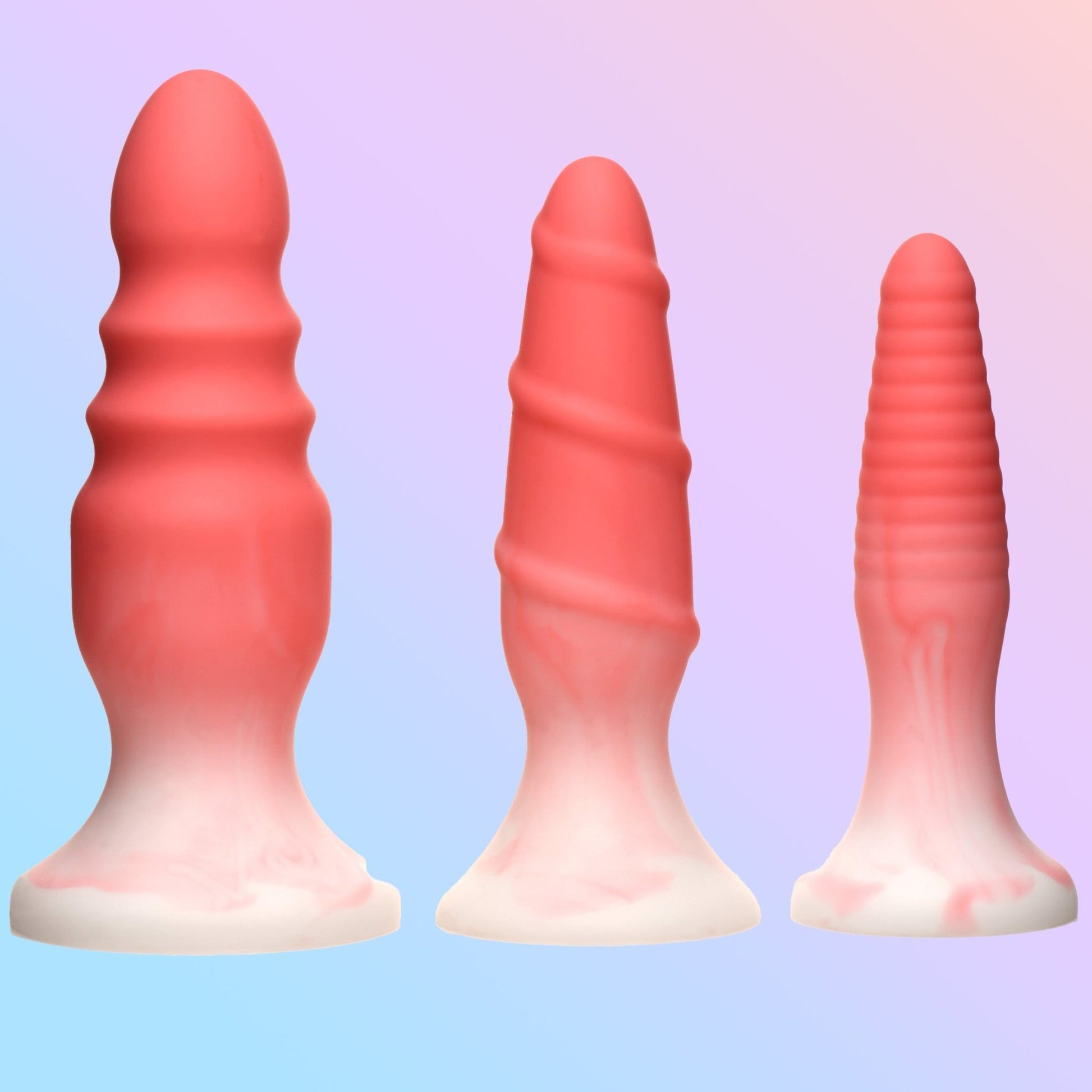 3 Piece Silicone Butt Plug Set - butt-plugs - The Rabbit Hole Life