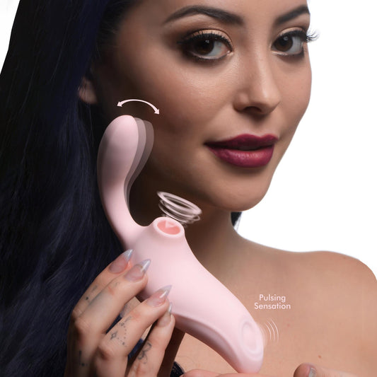 3 Way Elixir Sucking and Pulsing Vibrator - vibesextoys - The Rabbit Hole Life