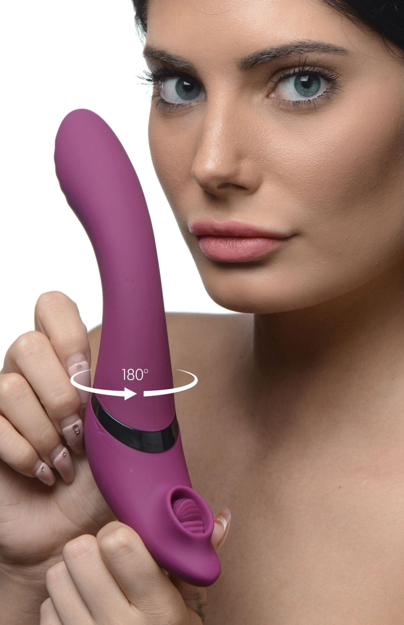7X 180 Degree Rotating Silicone Swivel Licking Vibrator - vibesextoys - The Rabbit Hole Life