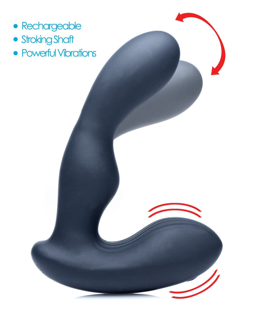 7X P-Stroke Silicone Prostate Stimulator with Stroking Shaft - prostate-stimulator - The Rabbit Hole Life