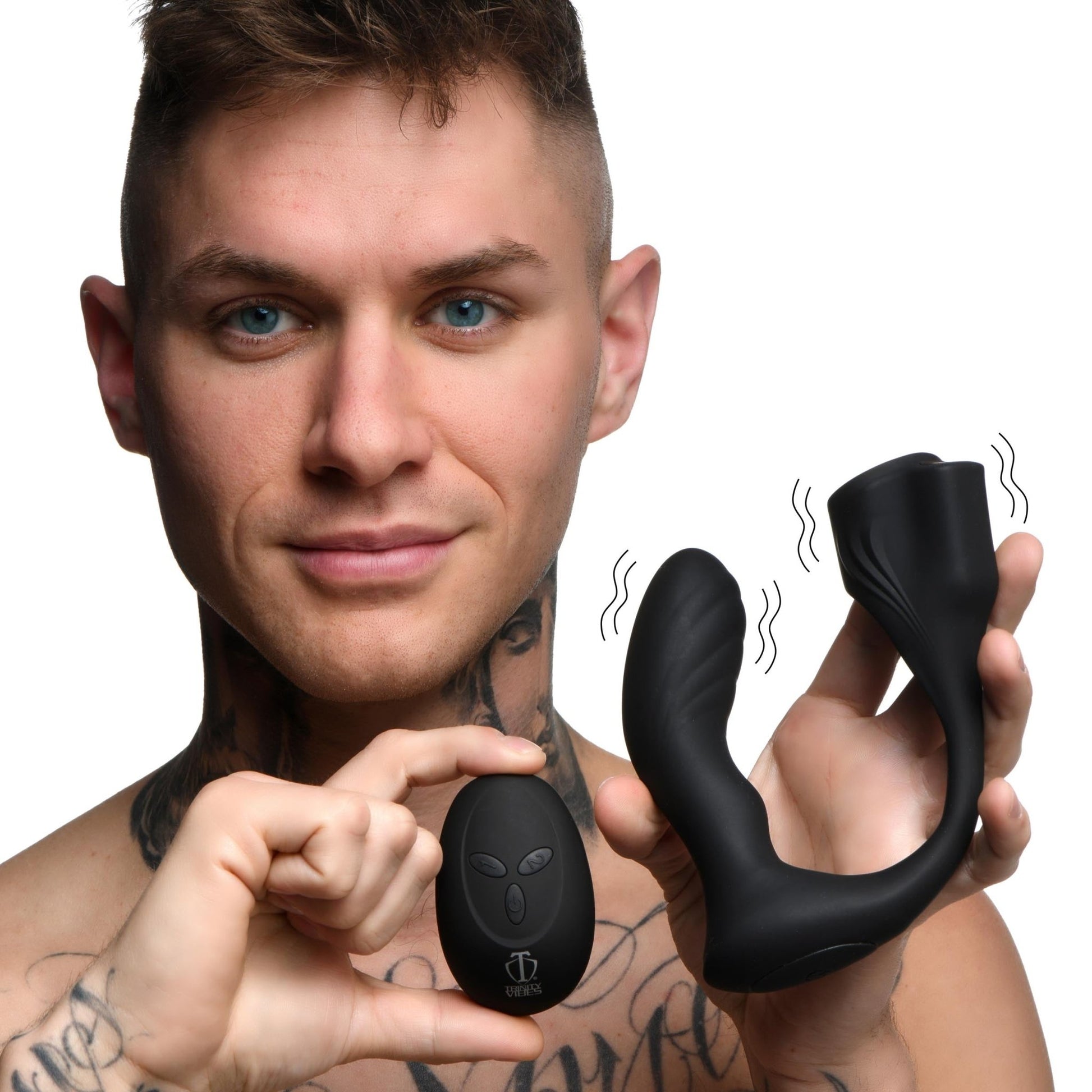 7X Silicone Prostate Plug with Ball Stretcher and Remote - prostate-stimulator - The Rabbit Hole Life