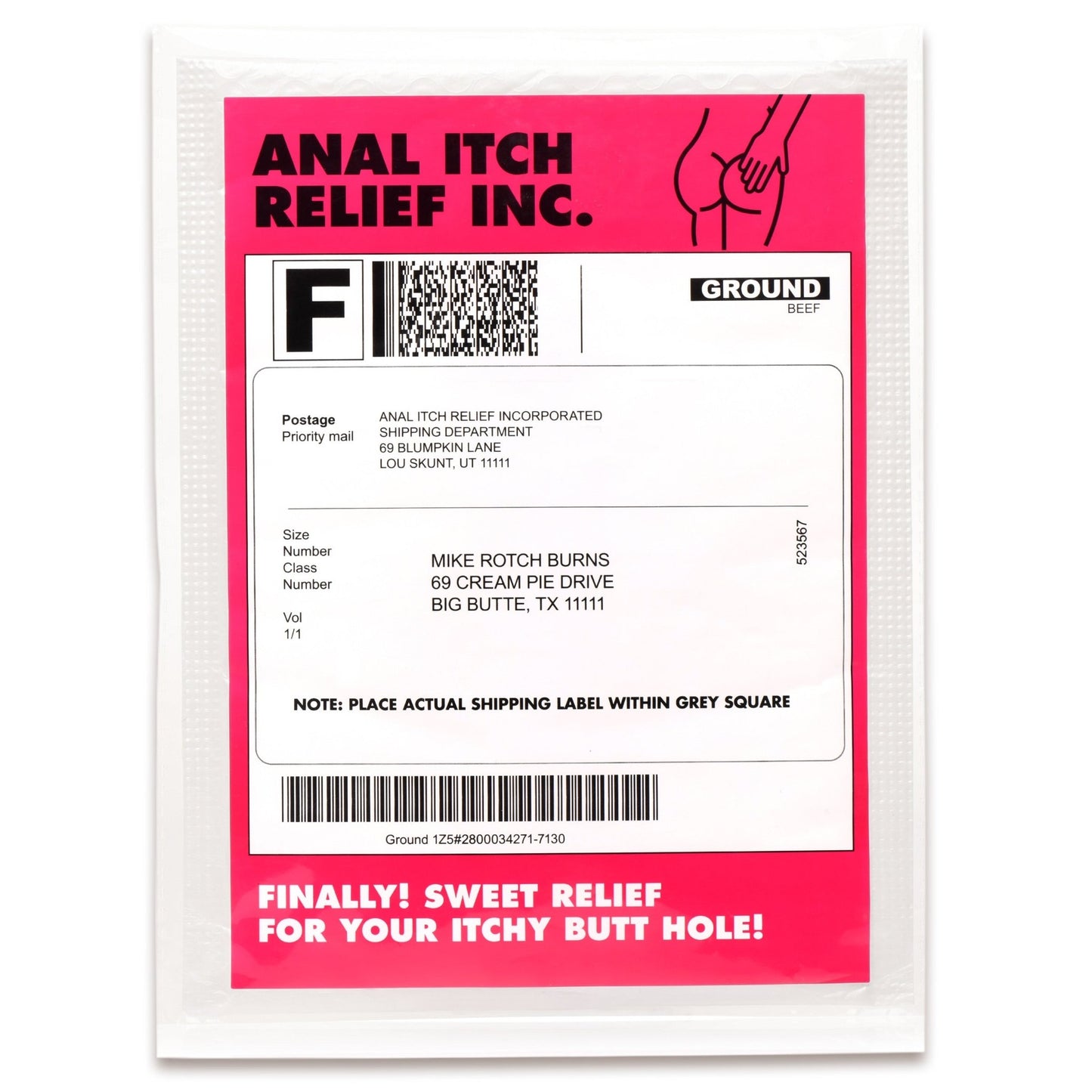Anal Itch Relief Joke Gift - GAN - The Rabbit Hole Life