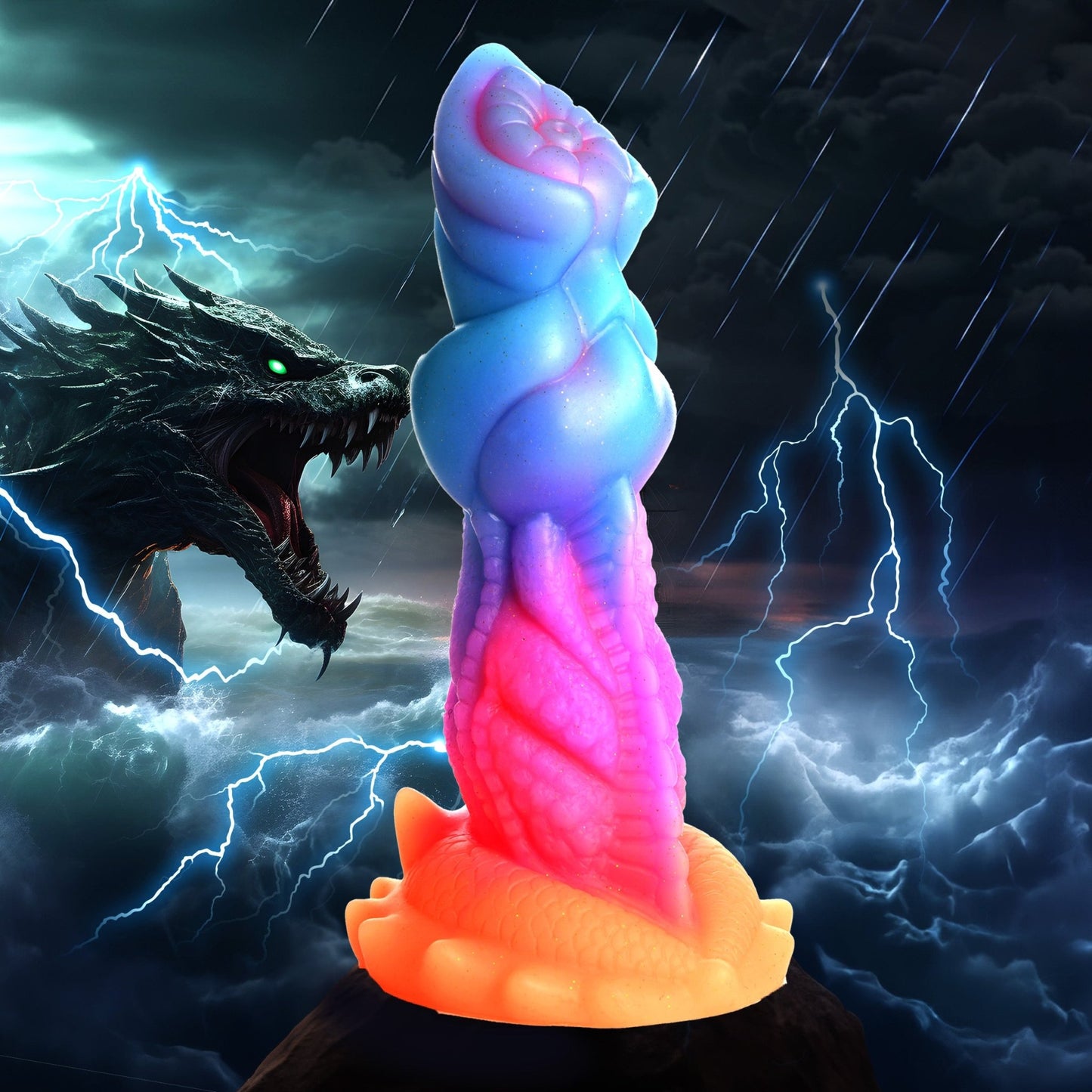 Aqua-Cock Glow-In-The-Dark Silicone Dildo - Dildos - The Rabbit Hole Life