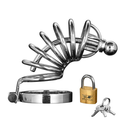 Asylum 6 Ring Locking Chastity Cage - Chastity - The Rabbit Hole Life
