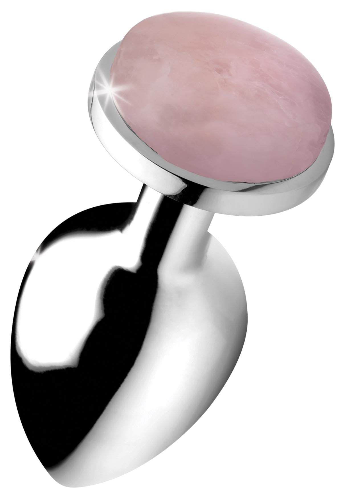 Authentic Rose Quartz Gemstone Anal Plug - Large - butt-plugs - The Rabbit Hole Life