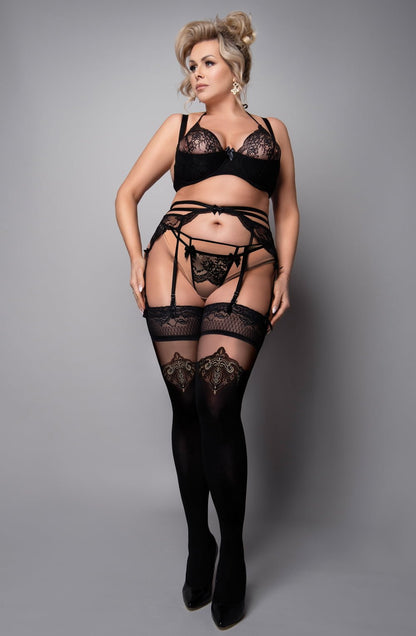 Ballerina 600 Black/Skin Hold Ups Plus - The Rabbit Hole Life