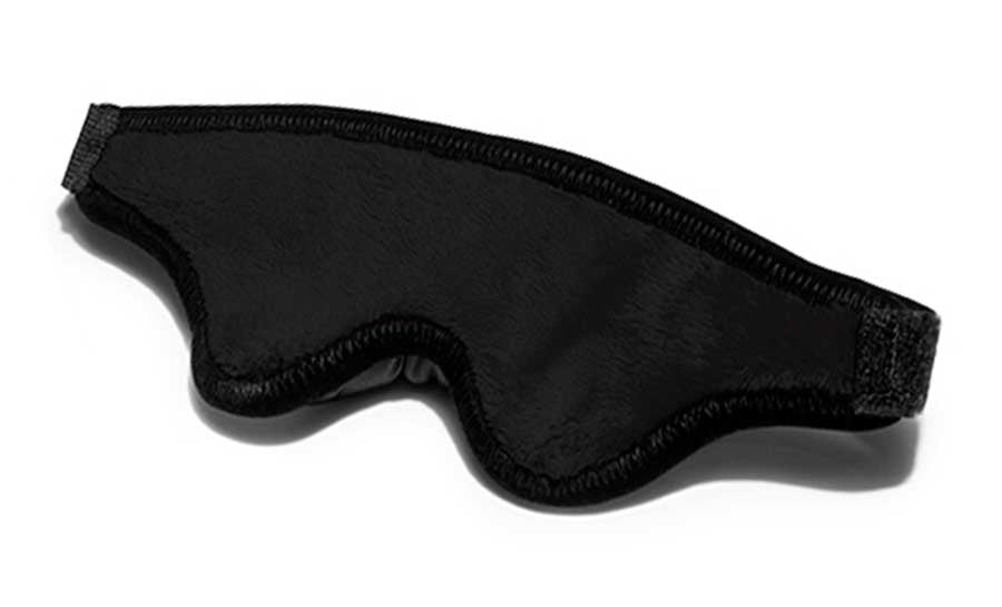 Black Label Plush Blindfold Black Microfiber - BDSM - The Rabbit Hole Life